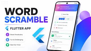 Word Scramble Game in Flutter | Complete Flutter App screenshot 1