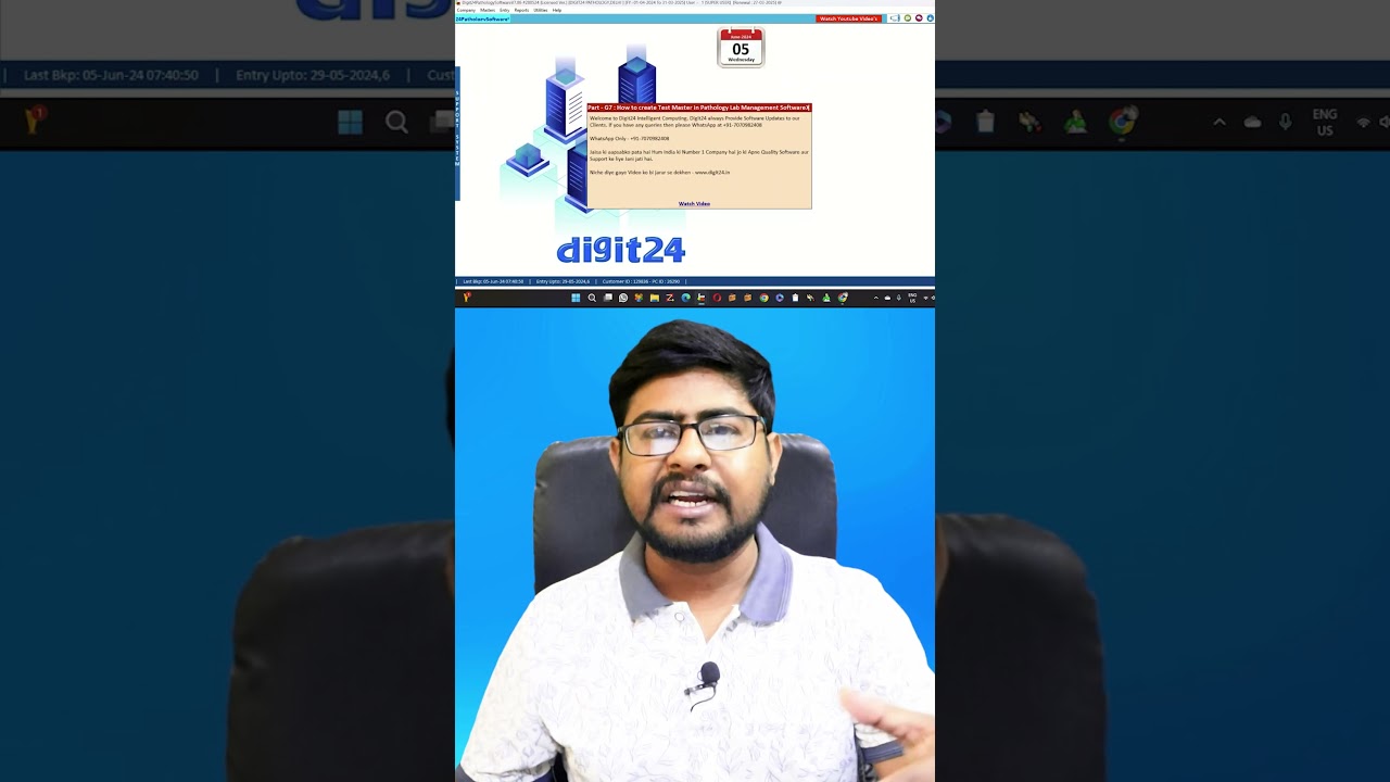 Widal Test Settings in Pathology Software 