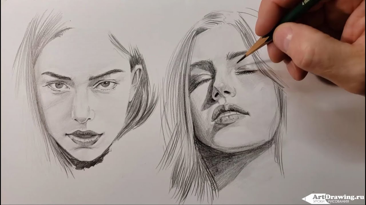 How to draw a girl how to draw a portrait of a girl