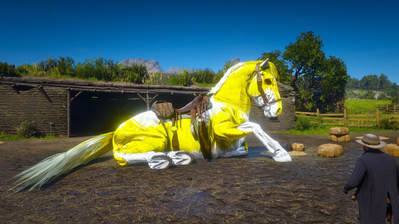 Arthur Morgan's Wild Ride | Arthur Morgan Tames Banana Coated Horse at Emerald Ranch