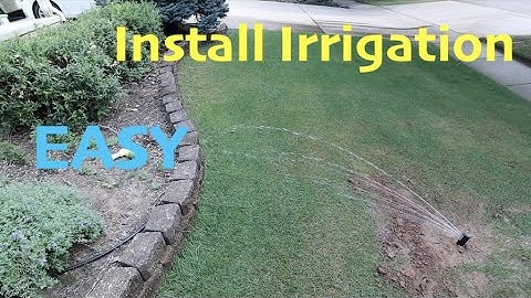 How to Install an Irrigation System // EASY DIY Install