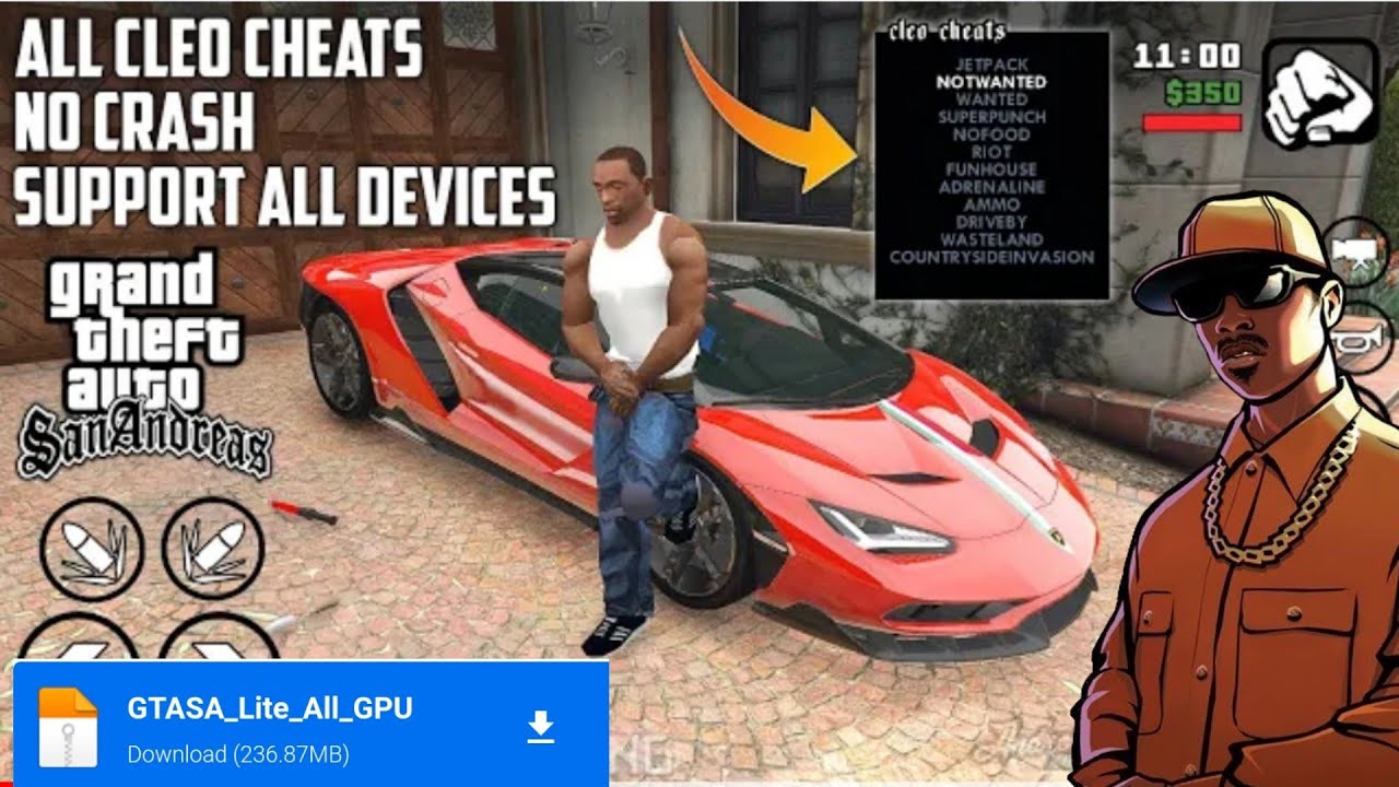 Cleo cheat mods how to install in GTA san Andreas Android GTA SA