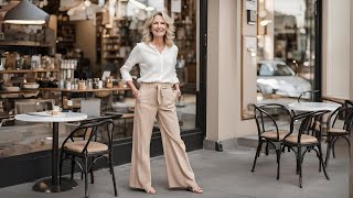 How to Look Stylish in Pants After 60 #style #over60fashion #over50style #over60style