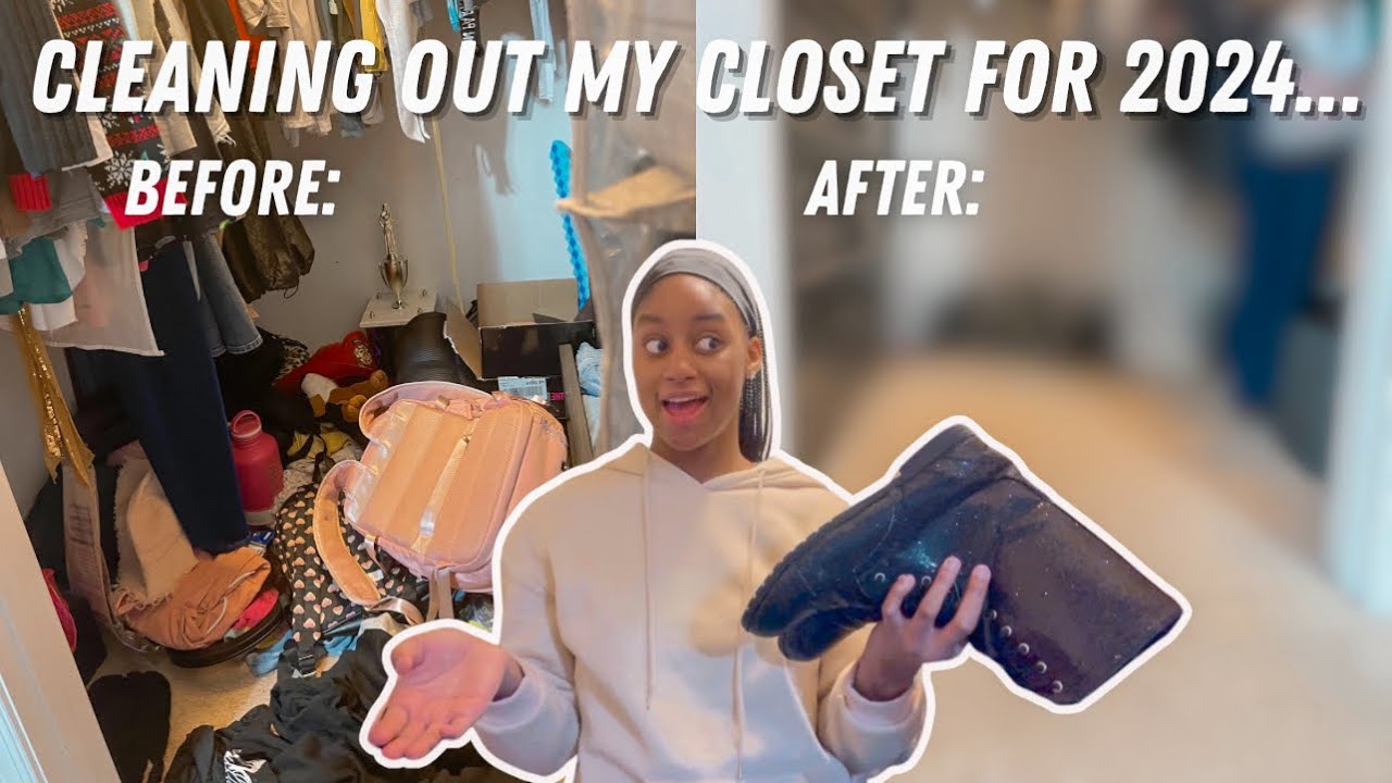 EXTREME CLOSET CLEAN OUT FOR 2024 + decluttering and organizing my walk ...