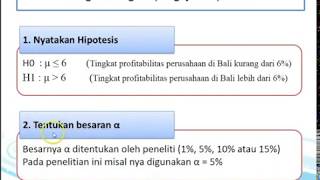 UJi Satu Sampel t (menghitung manual)