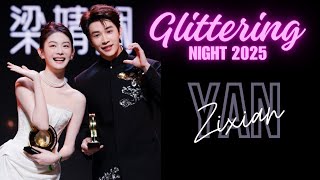 Yan Zixian 严子贤 e Zhao An Di 赵安第  GLITTERING NIGHT IQIYI 2025 PREMIAÇÃO POR LOVE TRAP(LIMERENCE)情陷❤️