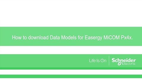 How to download Data Models for Easergy MiCOM Px4x