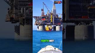How Do Offshore Oil Platforms Stay Stable in the Ocean? 🌊⚓ #shorts