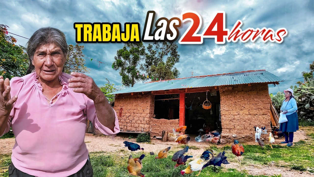 Mujer de edad que trabaja Las 24 horas 👵🏻🙌🏻 Difícil labor 😰