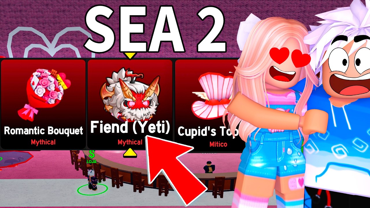 Usei 100x SORTE pra ganhar TUDO na roleta dos namorados no Blox Fruits!