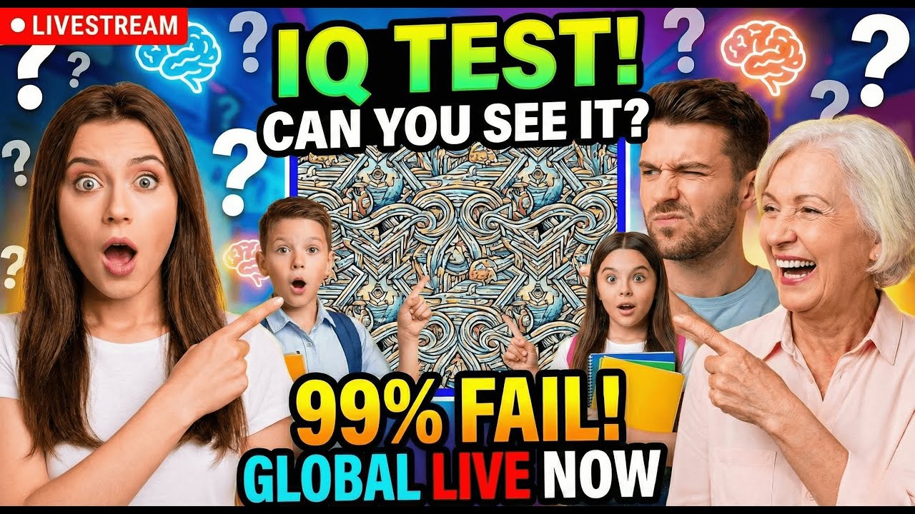 🔴 LIVE: Extreme Visual IQ Test 🧠 Find the Odd One Out & Brain Teasers (98% Fail)