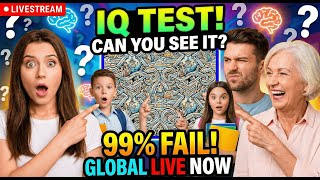 🔴 LIVE: Extreme Visual IQ Test 🧠 Find the Odd One Out &amp; Brain Teasers (98% Fail)
