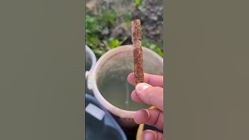 How to throw rusty tool into the water #tutorial #satisfying #absurd #uselessthings