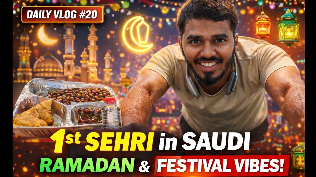 1st Sehri in Saudi Arabia | Ramadan 2026 Begins 🌙 | Daily Vlog #20 @RAHILSHAIKH31006 #ramadan #sehri