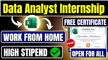 🔴Free Data Analyst Internship | Remote - ( Work from Home ) | Good Stipend + Free Certificate 🔥