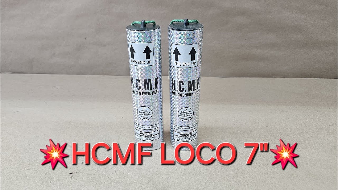 Что находится внутри фейерверка-контейнера HCMF LOCO диаметром 7 дюймов?