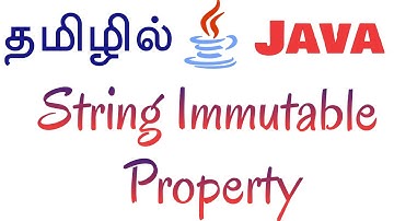 Java in Tamil - String Immutable, String[] args in main method in Tamil - Muthuramalingam -Payilagam