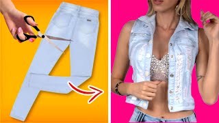 ROUPAS DIY! 60 PROJETOS DIY COM CALÇA JEANS FÁCIL | RECYCLING JEANS | IDER ALVES