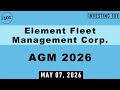 Element Fleet Management AGM 2026 | Shareholders Approve All Items Amid Record Q1 Profit