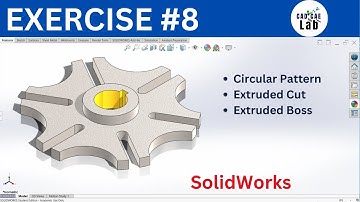 Geneva Cam | Circular Pattern Feature | SolidWorks for beginners | Exercise Series
