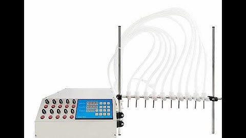 10 nozzles peristaltic pump filling machine for small scale of liquid