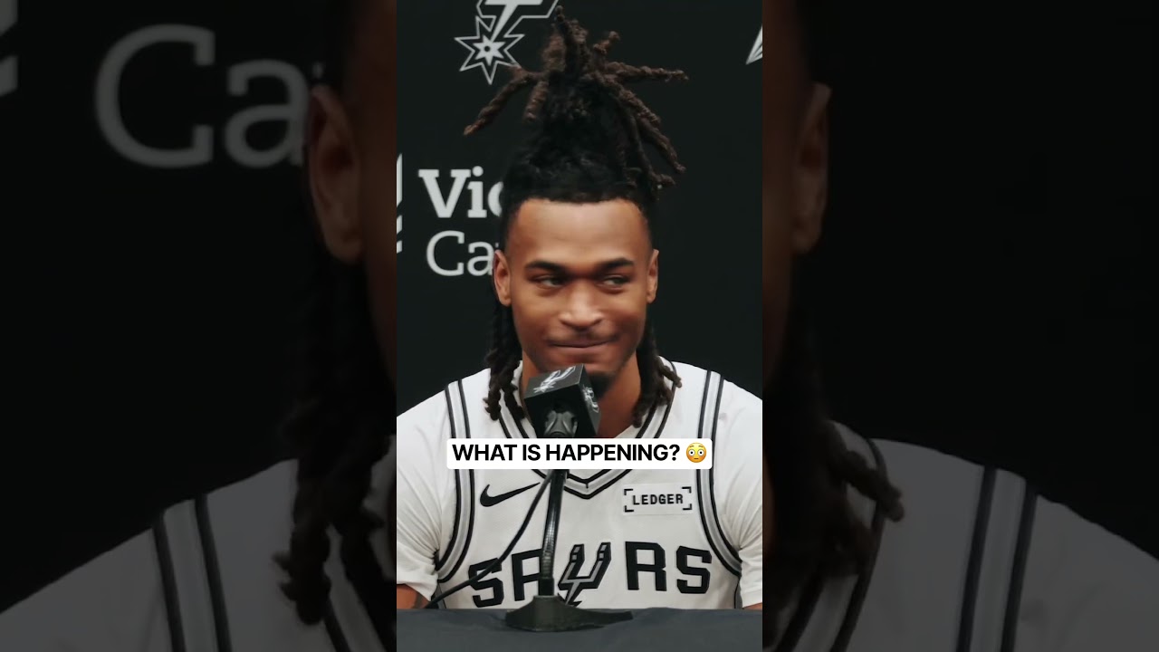 Stephon Castle’s presser got interrupted 😅
