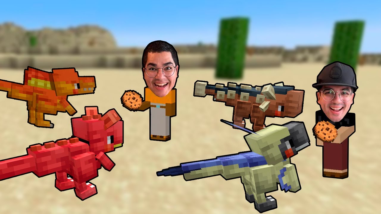 PASSAMOS O DIA CUIDANDO DE DINOSSAUROS BEBÊS NO MINECRAFT!