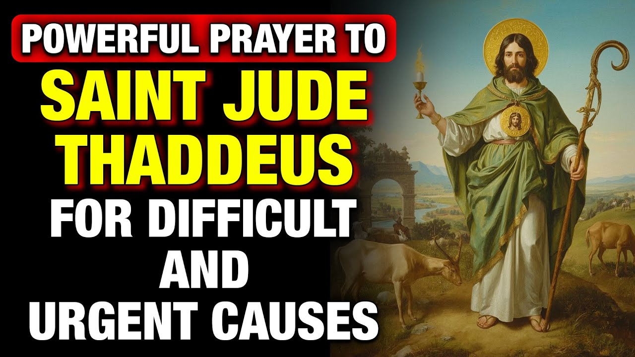 ✝️New Powerful Prayer to SAINT JUDE THADDEUS 🙏 for Difficult and Urgent Causes