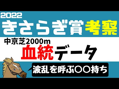 中京芝2000m血統データ紹介 きさらぎ賞2022 考察【バーチャルサラブレッド・リュウタロウ/競馬Vtuber】