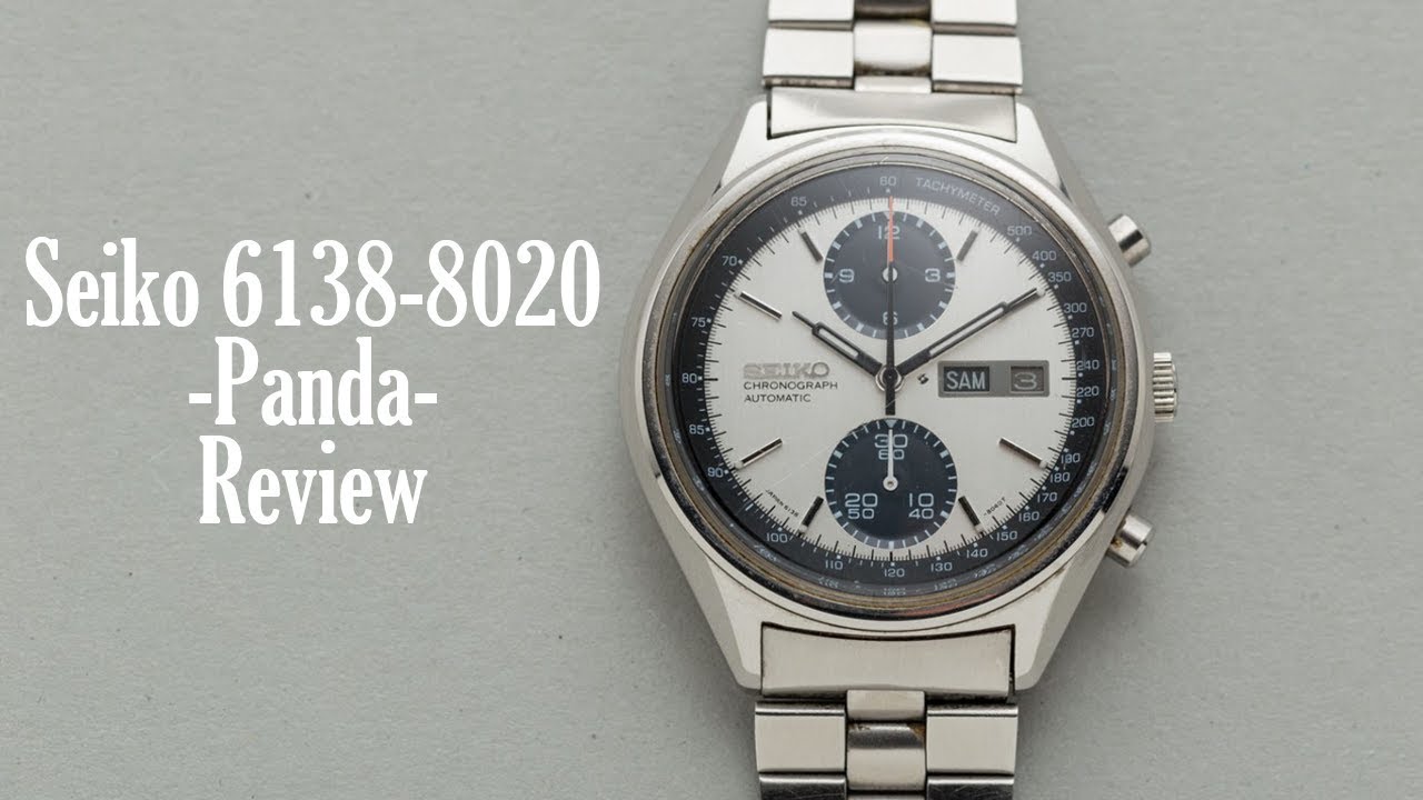 Vintage SEIKO PANDA Review - ref. 6138 8020 - YouTube