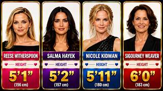 60 Famous Actresses and Their Real Heights 😲 (2026)