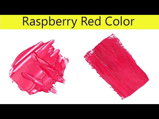 Raspberry Red Color - How To Make Raspberry Red Color - Color Mixing 