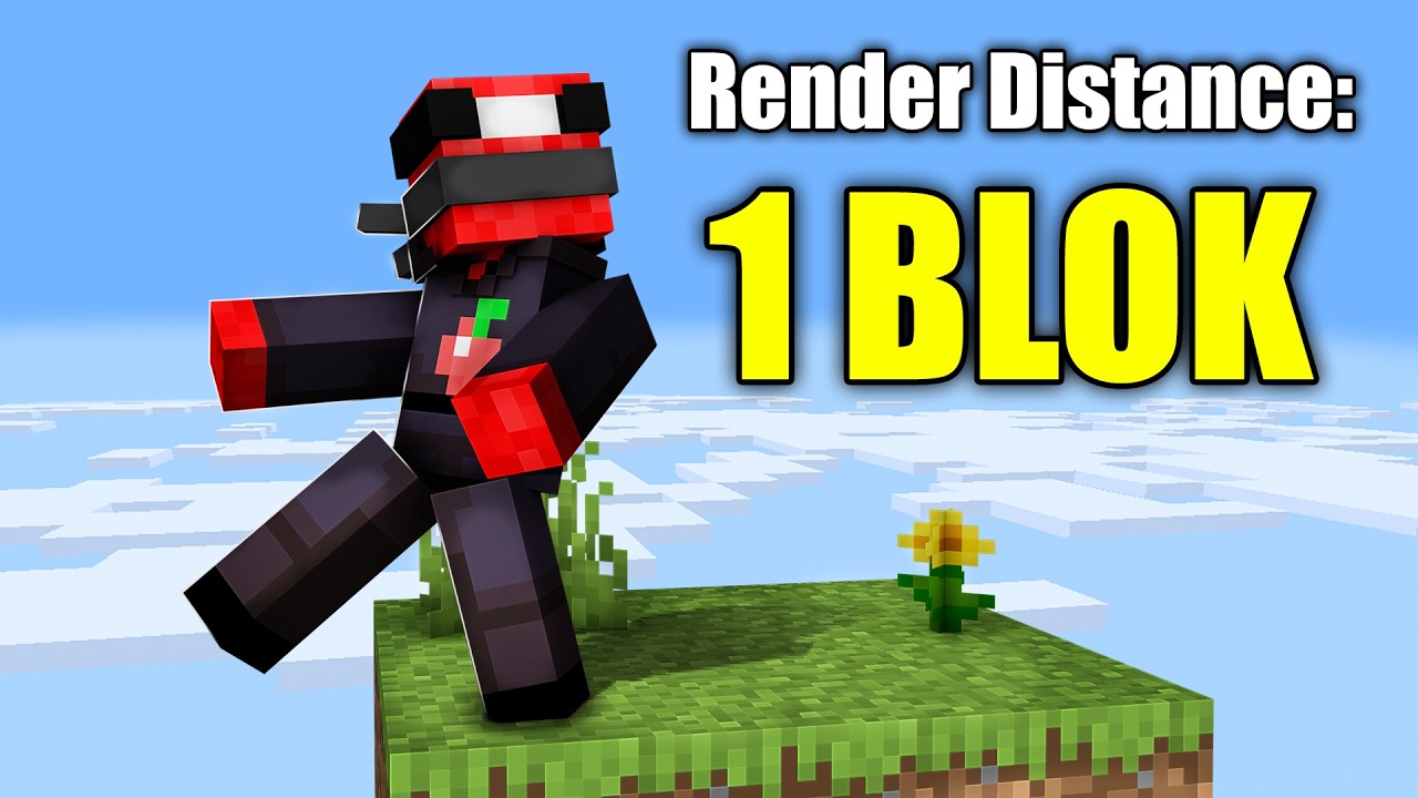 Czy da się przejść Minecrafta nie widząc 99% świata?