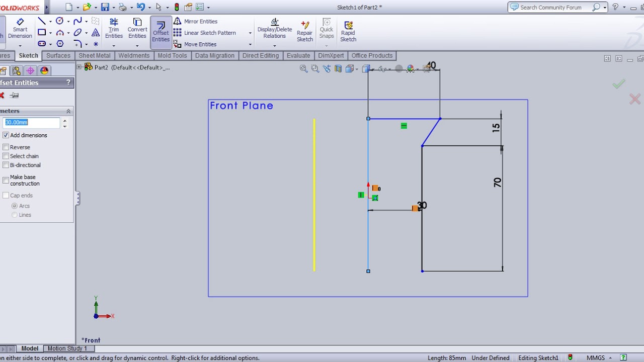 How to make hollow cap in solid work - YouTube