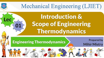 L 01 Introduction and Scope of Engineering Thermodynamics | Engineering Thermodynamics | Mechanical