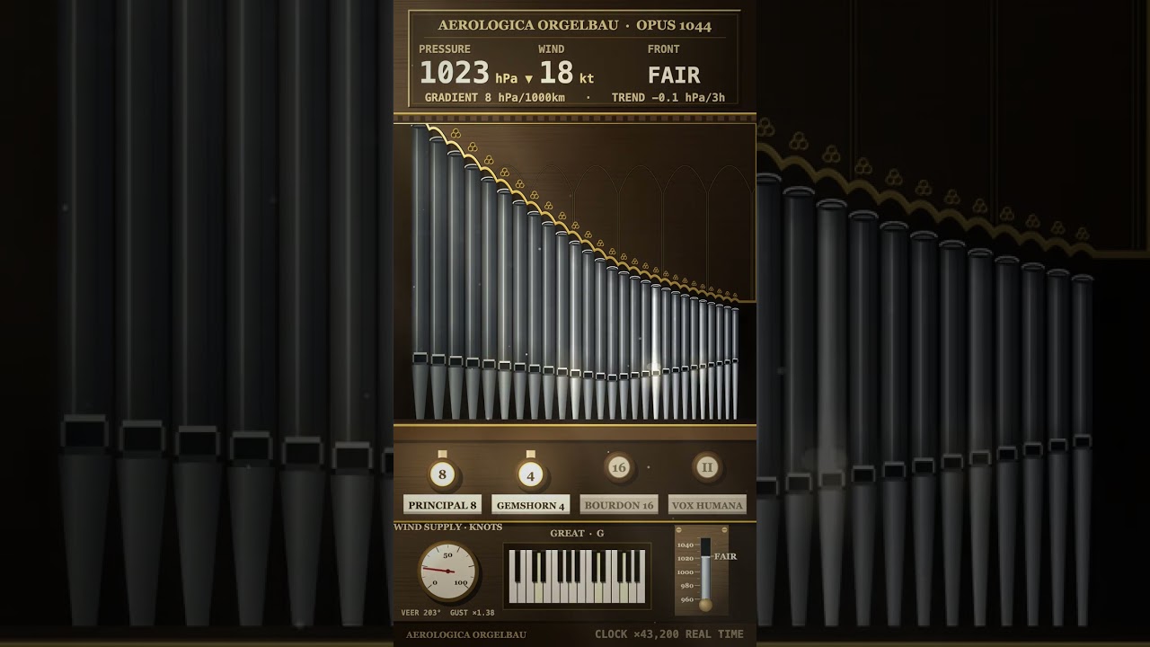 Ver The weather is playing a pipe organ en YouTube Ver The weather is playing a pipe organ en YouTube