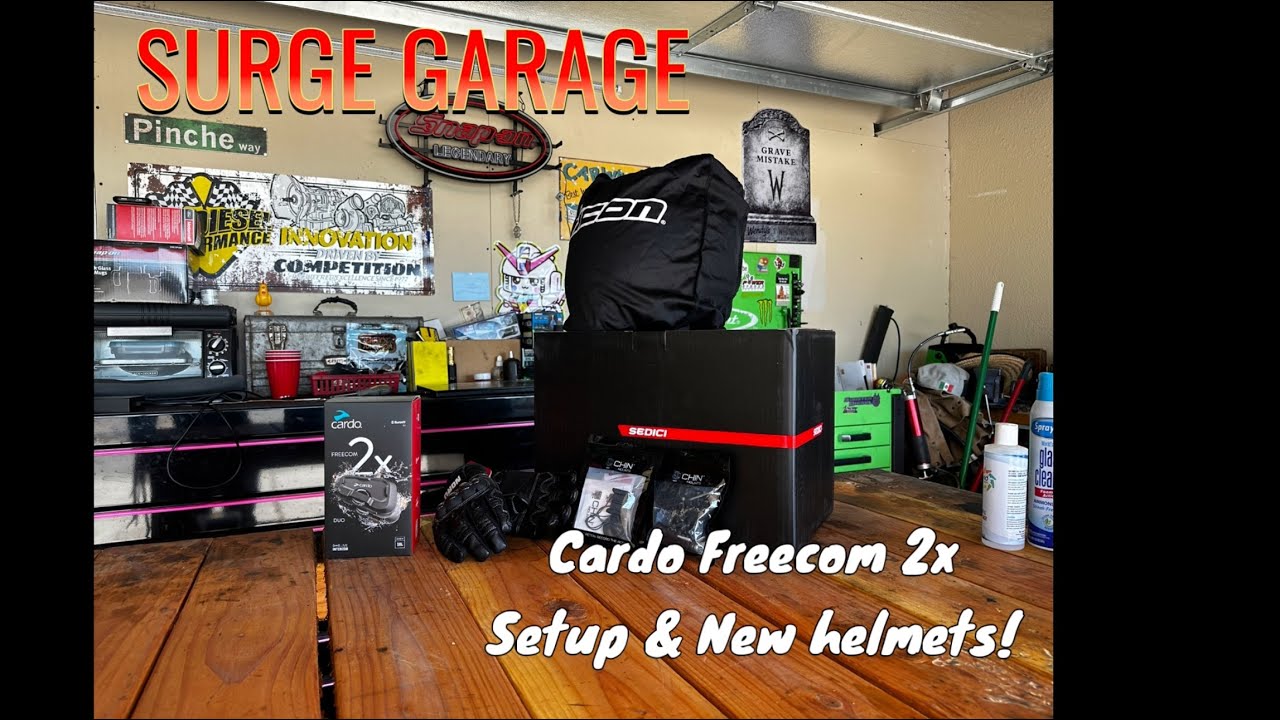 Cardo Freecom 2x Install / set up on the new helmets!