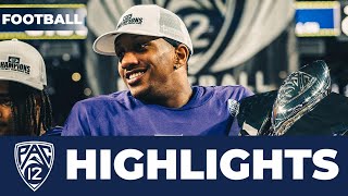 Michael Penix Jr. 2023 Pac-12 Football Championship Game Highlights | MVP