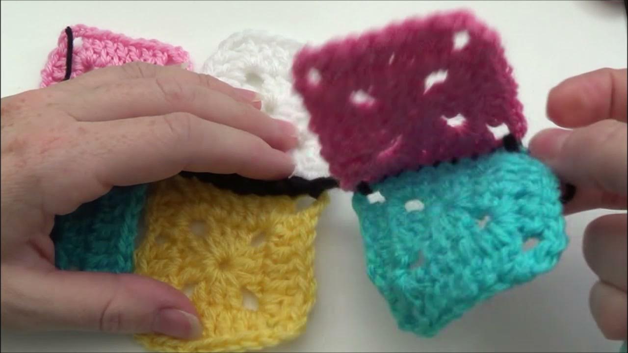 Granny squares aan elkaar haken - YouTube Granny Squares Aan Elkaar Haken - Youtube
