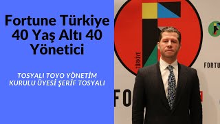 Tosyalı Toyo Yönetim Kurulu Üyesi Şerif Tosyalı, “40 Yaş Altı 40” Listesi’ne İlişkin Konuştu. Resimi