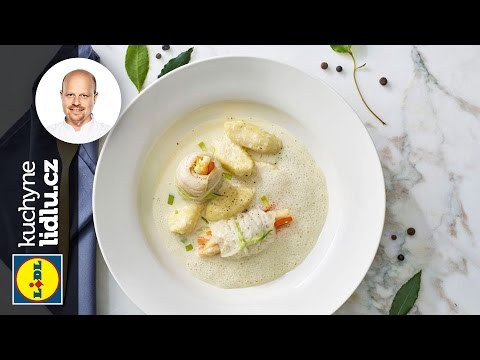 Závitky ze pstruha s tvarohovými gnocchi – Roman Paulus – RECEPTY KUCHYNE LIDLU