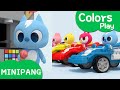 Learn colors with miniforce  flowers  color cars  roly poly cars  icecream  ball slide