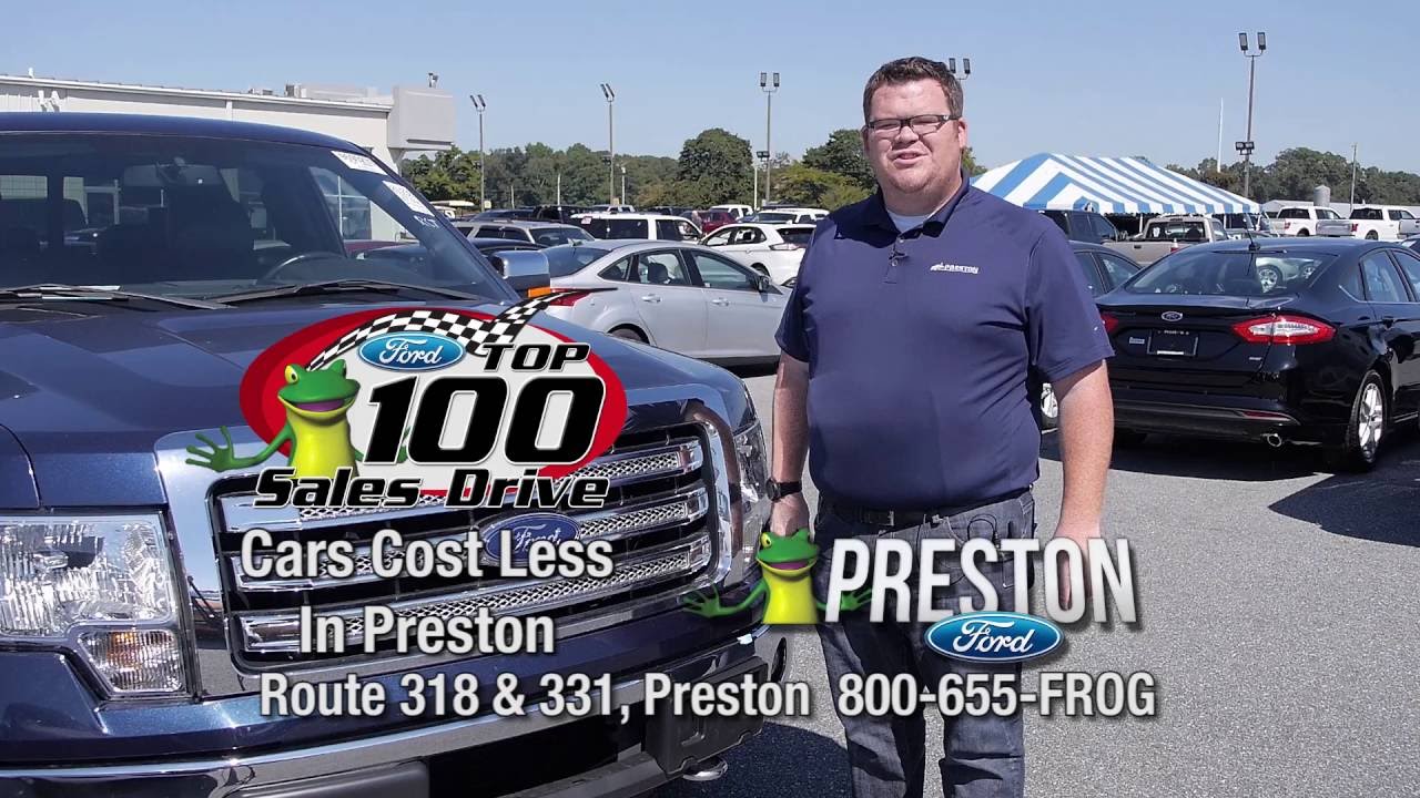 Top 100 Sales Drive at Preston Ford in Maryland