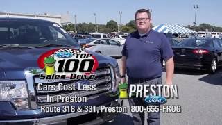 Top 100 Sales Drive at Preston Ford in Maryland