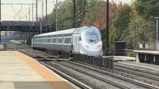 Couple NJ Transit NABIs and Trains at Hamilton Rail Station 3