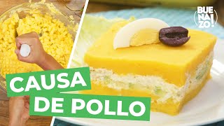 Receta de la causa limeña de pollo peruana • Receta casera • Peruvian food | BUENAZO!