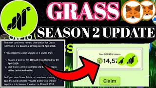 Grass Update। Grass Season 2 Update। Grass Airdrop Update। Grass New Artical Update।