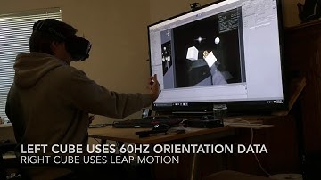 Orientation data fused with position data from Leap Motion