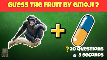 Guess the Fruit from Emoji Challenge | Fun & Fast Quiz Game
