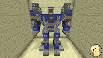 Minecraft - How To Build Transformers 3 Topspin Robot Mode!